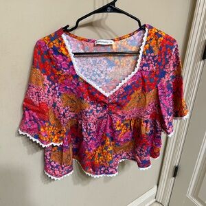 Farm Rio Vibrant Multicolor Blouse